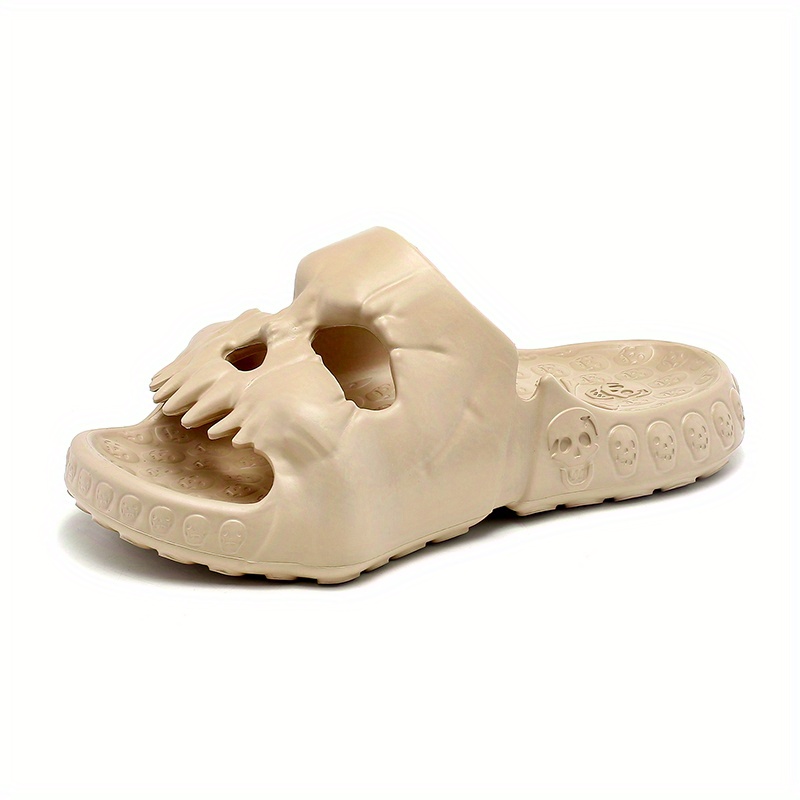 Men's Skull Slides Casual Outdoor Slippers