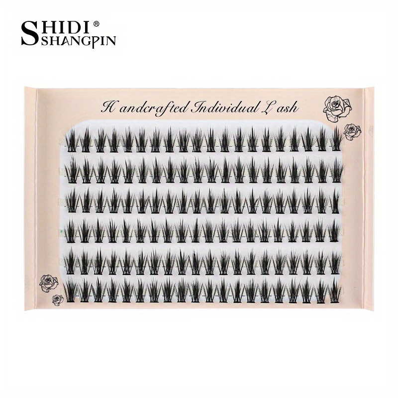 Small Fairy Self- Eyelashes Natural Thickening 6 Strips 120pcs Single Cluster Easy To Stick False Eyelashes