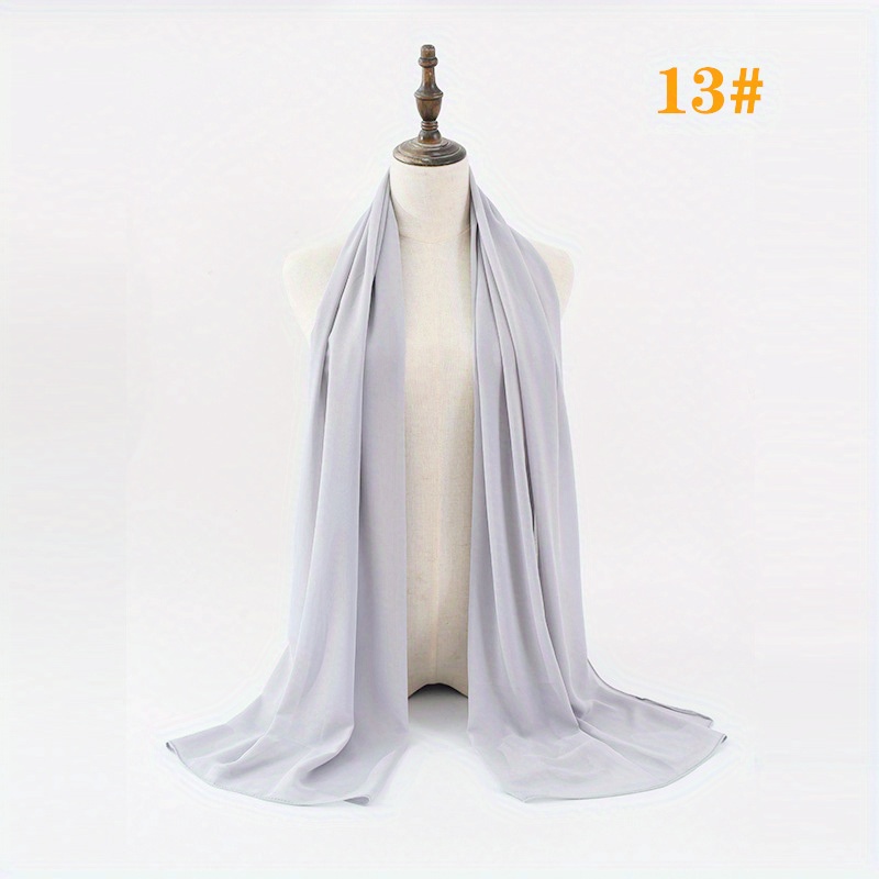 Candy Chiffon Scarf Breathable Shawl Casual Head Wrap Turban