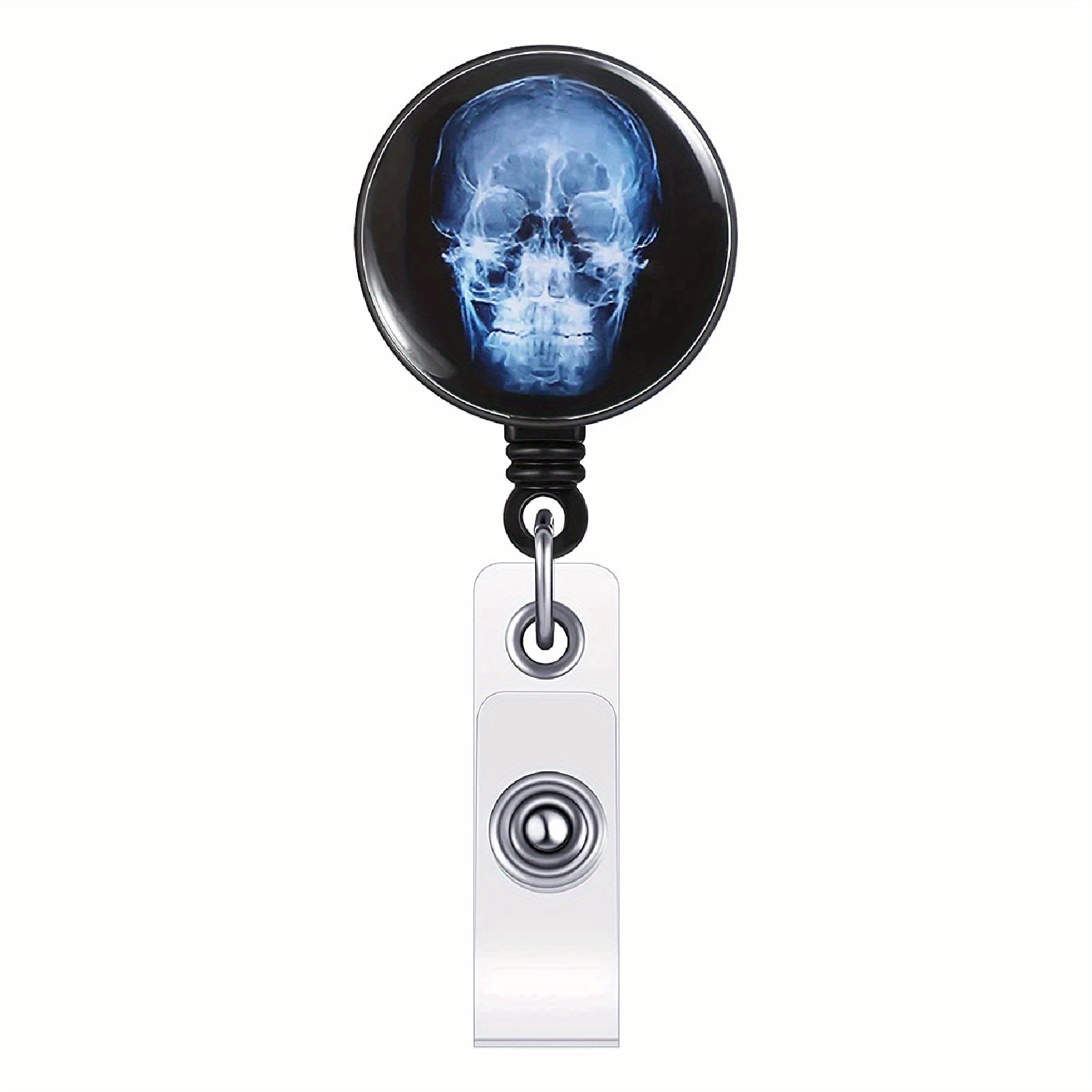 Radiology Valentine's Day Badge Holder, Retractable ID Badge Reel