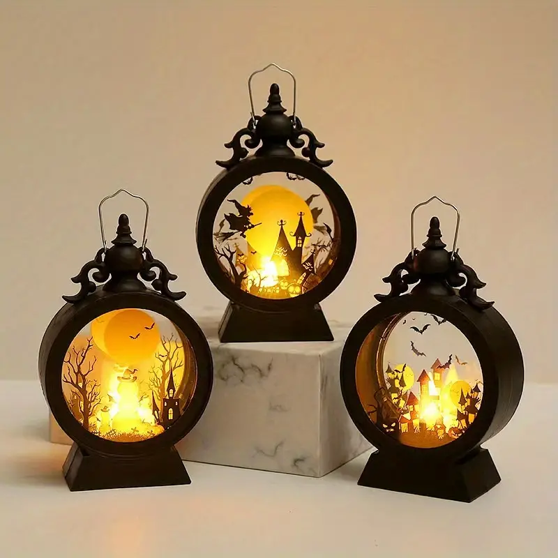 make halloween magical with this vintage led electronic candle light hanging lantern details 0