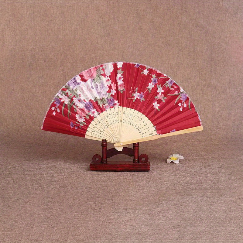 Chinese Style Fan Folding Women's Ancient Style Classic Dance Student Foldin...