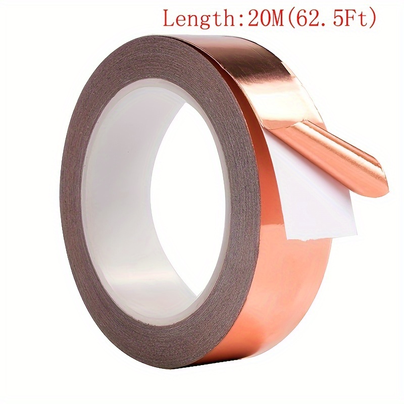 Zehhe Copper Foil Tape with Double-Sided Conductive - EMI Shielding,Stained  Glass,Soldering,Electrical Repairs,Paper… 