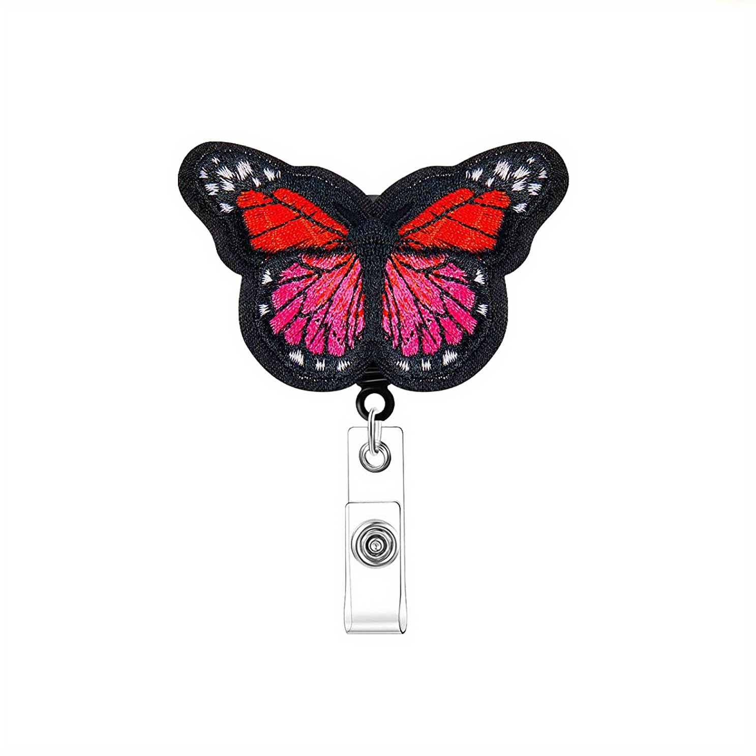 Cute Butterfly Retractable Badge Reel Nurses Teachers - Temu