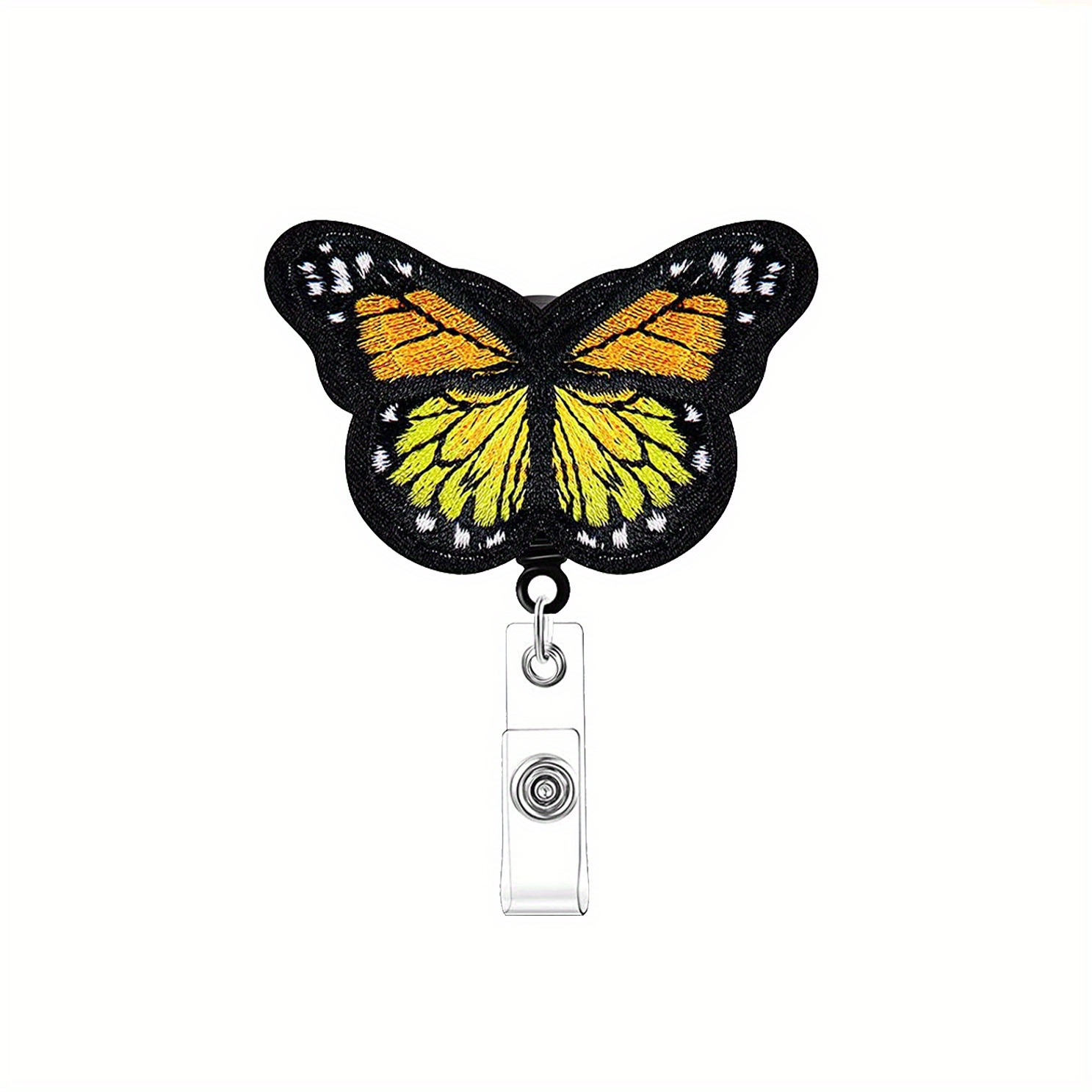 BUTTERFLY Badge Reel, Retractable Badge Reel, Butterfly Lanyard, Butterfly  Button Reel 