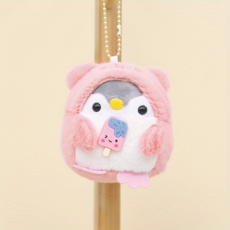 Cute Bread Penguin Keychains For Bag Creative Cartoon Pizza Penguin Doll  Keychains Wholesale Kawaii Plush Keyrings For Car Keys - AliExpress