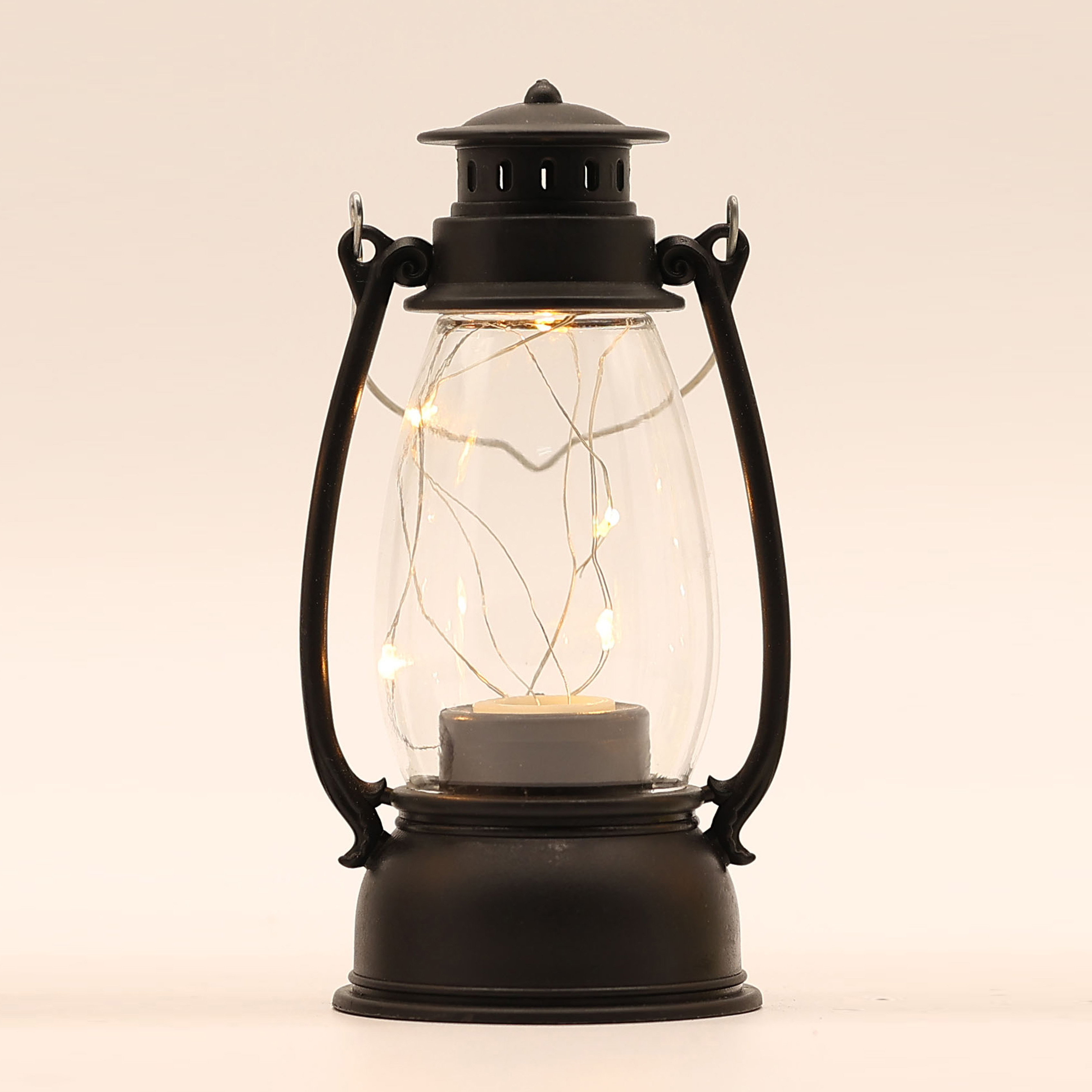 LED Vintage Lantern Rechargeable, Indoor/Outdoor Hanging Decor Lantern