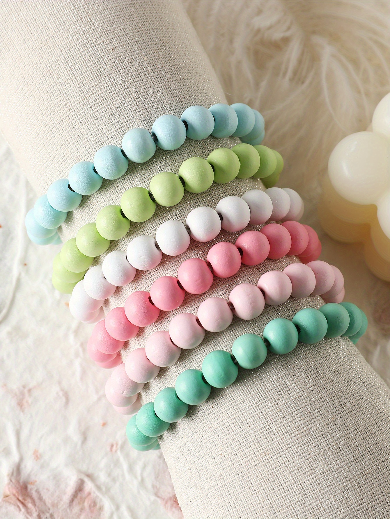 17pcs/set Colorful Tiny Beads Bracelets Boho Style Hand Decoration Gift for Girls,Braclets,Temu