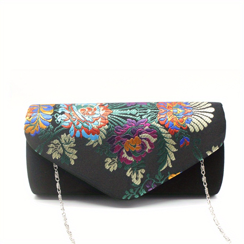 Small Black Wristlet Bag - Black Formal Clutch Bag - Small Evening