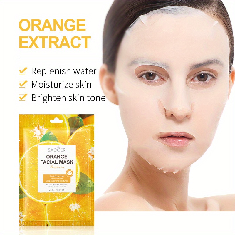 Fruit Mask Plant Fruit Mask Sheet Moisturizing Skin Temu
