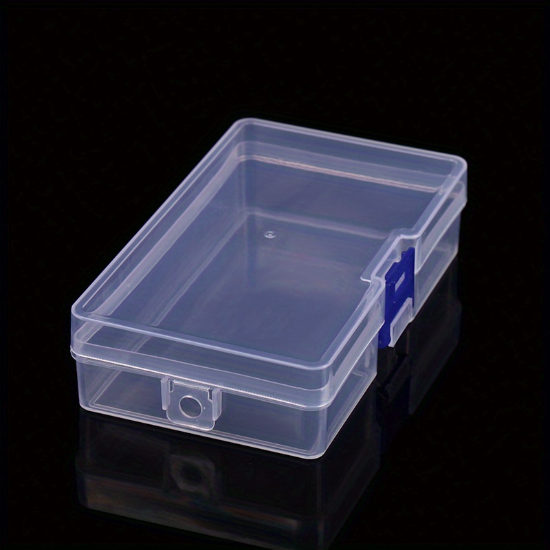 Pp Transparent Plastic Lock Box Cover Desktop Storage Box - Temu