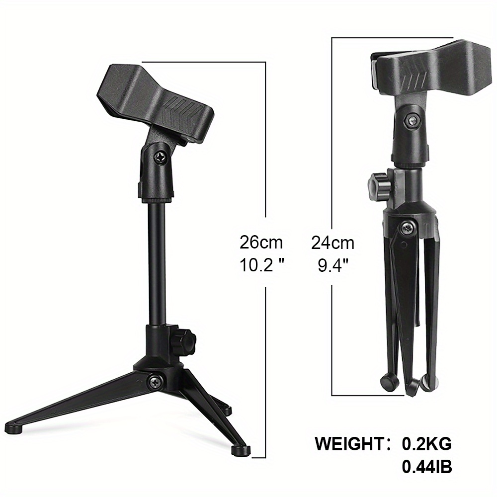 Microphone Stand Adjustable Microphone Stand Foldable Mic - Temu