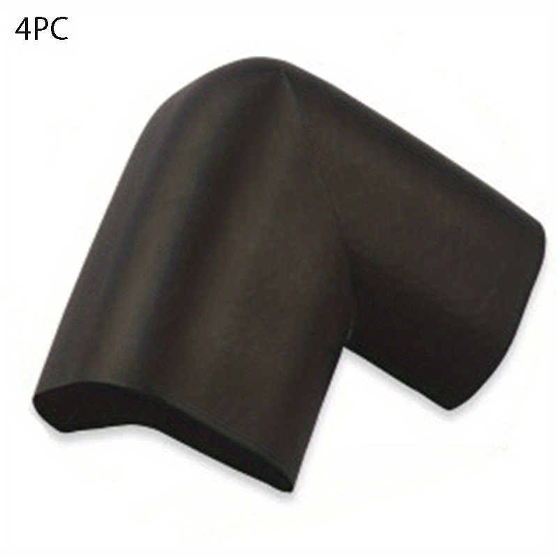 Unique Bargains Desk Table Edge Foam Corner Cushion Guard Soft Bumper  Protector 4pcs Black