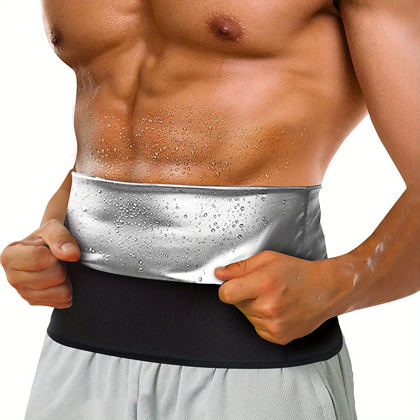 Burn Fat Tone Waist Men's Neoprene Sauna Waist Training - Temu