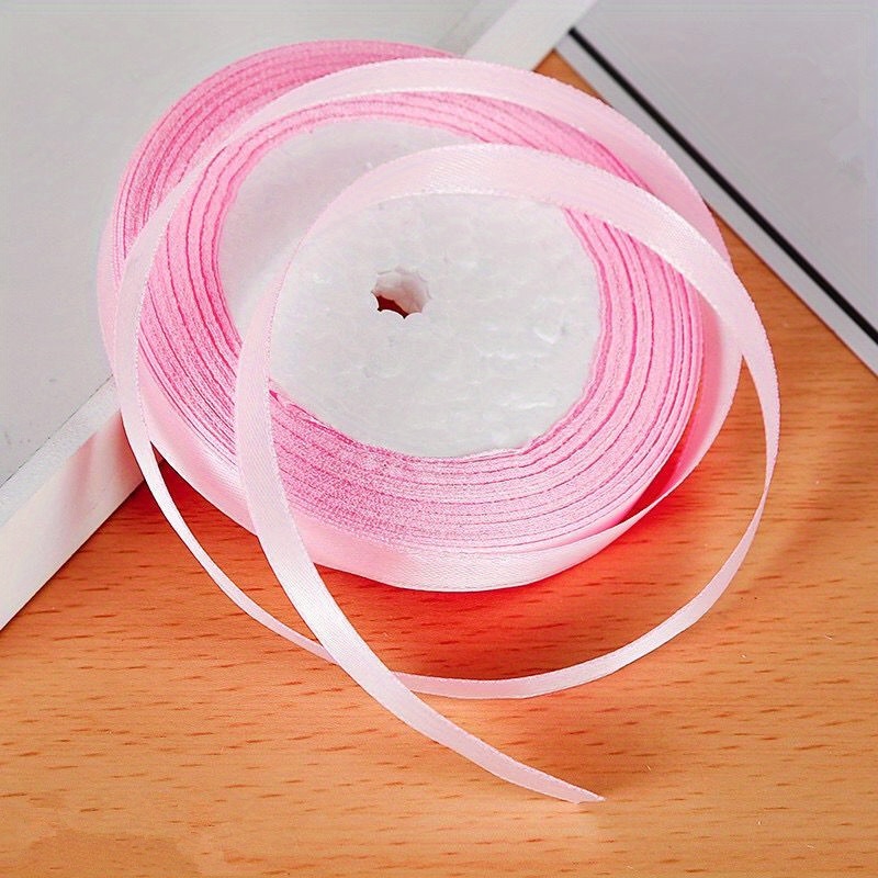 Pink Ribbon 1 Inch Ribbon for Gift Wrapping Fabric Ribbon Pink Christmas  Ribbon Pink Hair Ribbon Pink Ribbon for Baby Shower Thick Pink Ribbon Pink