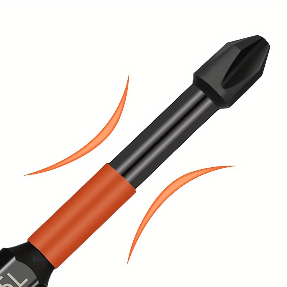 6 Schraubendreher-Bits Aus S2-Stahl – Kreuzschlitz PH1/PH2, 150 Mm, Magnetisch, Für Elektrowerkzeuge