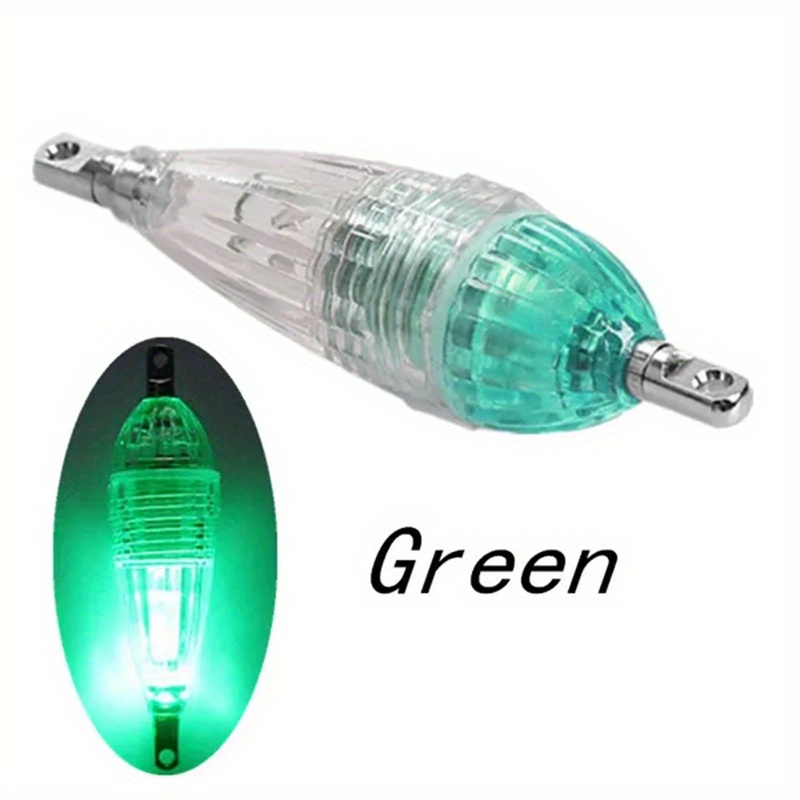 1pc Green Flashing Fishing Light Night Fishing Fish Gathering Led Lamp  Waterproof Deep Sea Concentrating Light (Battery Not Included)  12cm/17cm(4.72in/6.7in)