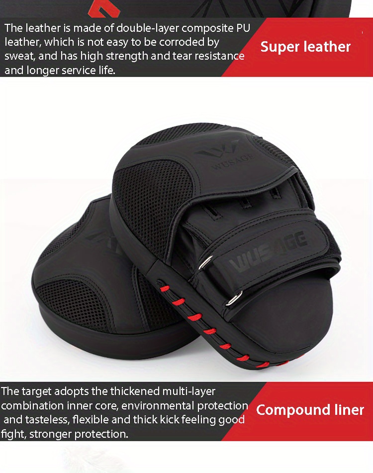 Boxing Curved Hand Target Hand Target Ergonomic Design Mixed Temu