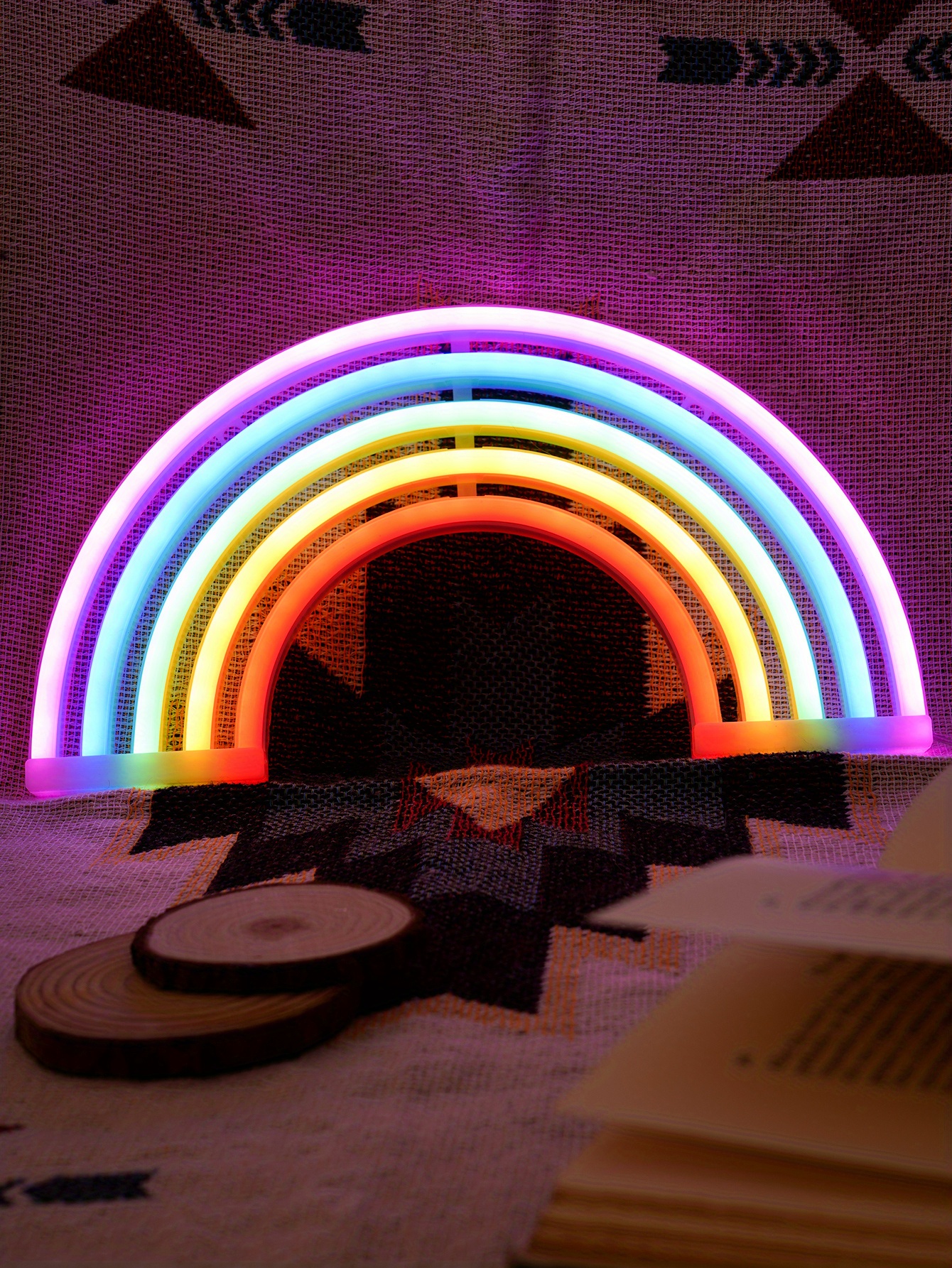 Colorful Rainbow Neon Light Battery Usb Powered Night Light - Temu