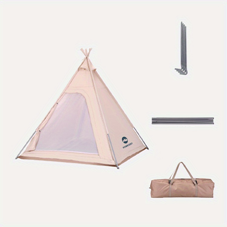 Portable Cotton Tents Outdoor Camping Pyramid Shaped Tent - Temu United ...