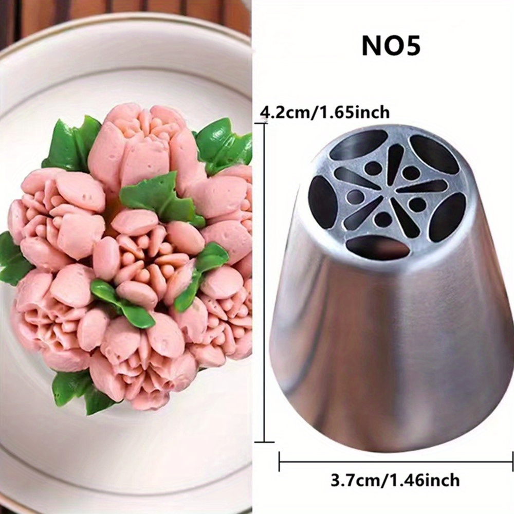 Large Integrated Molding Russian Piping Nozzle Rose Bouquet - Temu