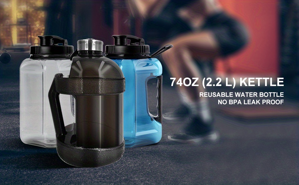 The Sports Water Bottle 2.2 L Insulated | Half Gallon | Carry Handle | Big  Water Jug