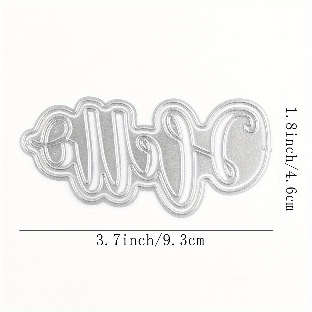 Words Metal Die Cuts cutting Dies For Card Making Dies For - Temu