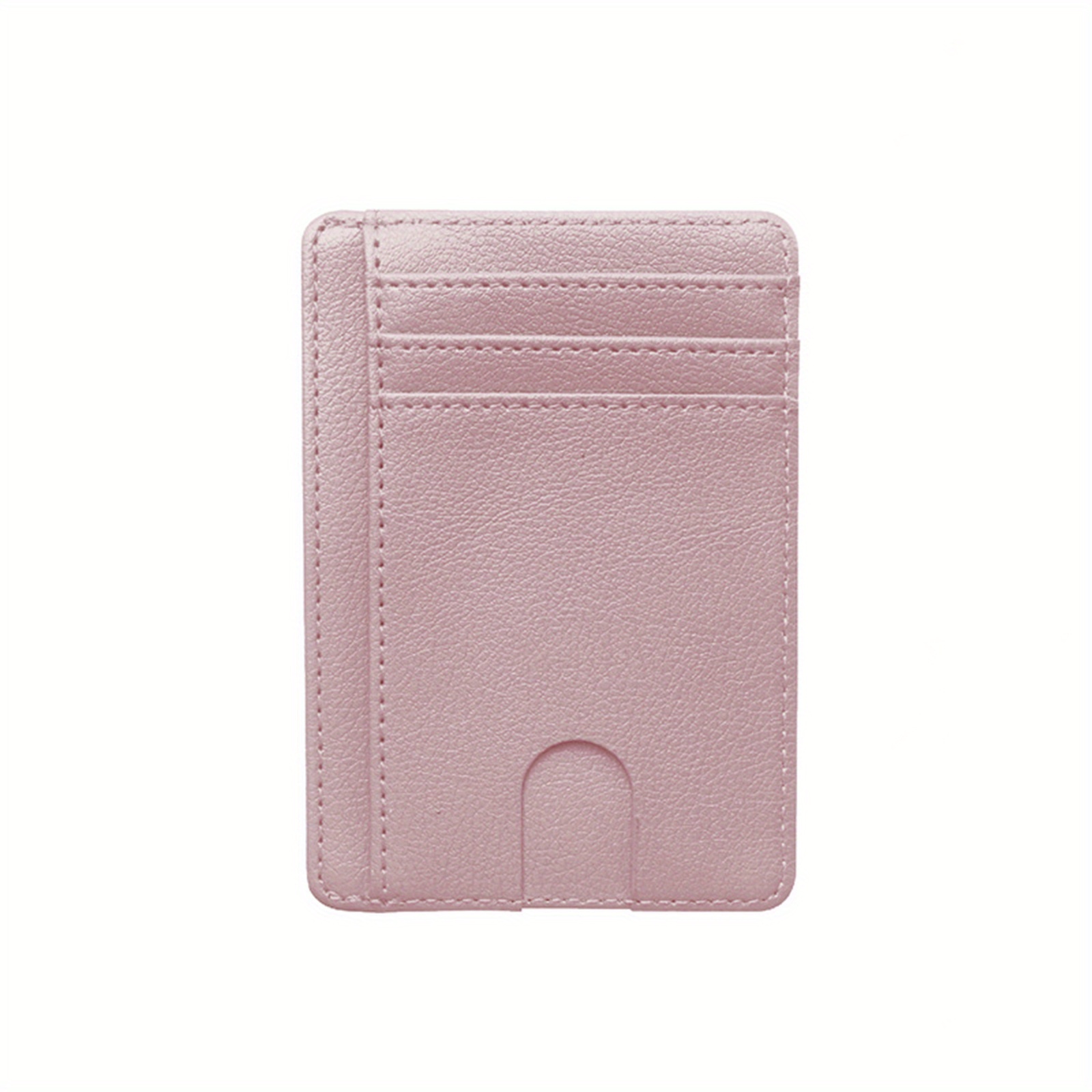 Leather Card Holder Compact Wallet Front Pocket Organizer 