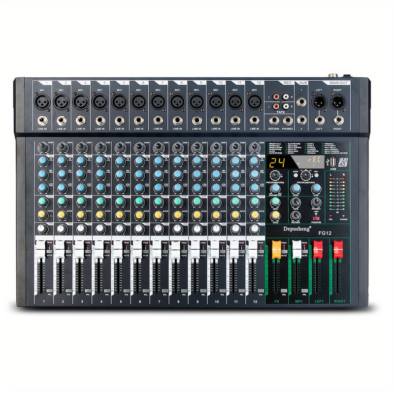 Mixer Audio PA16 Professionale - Console 16 Canali Con USB, Bluetooth E Effetti Riverbero Per Home Studio E Live - Foto 3