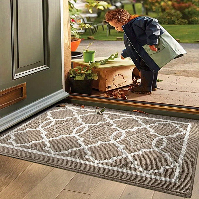 Villsure Door Mat Indoor, Front Doormats Outdoor, Non-Slip Entryway Rugs  Resist Dirt, Washable Low Pile Floor Door Mats for Home, Entrance, Inside