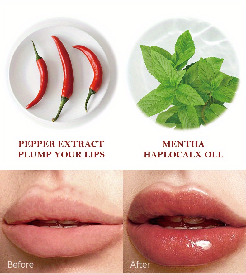 Tinted Lip Plumper With Chili Extract 6 Colors Natural Temu