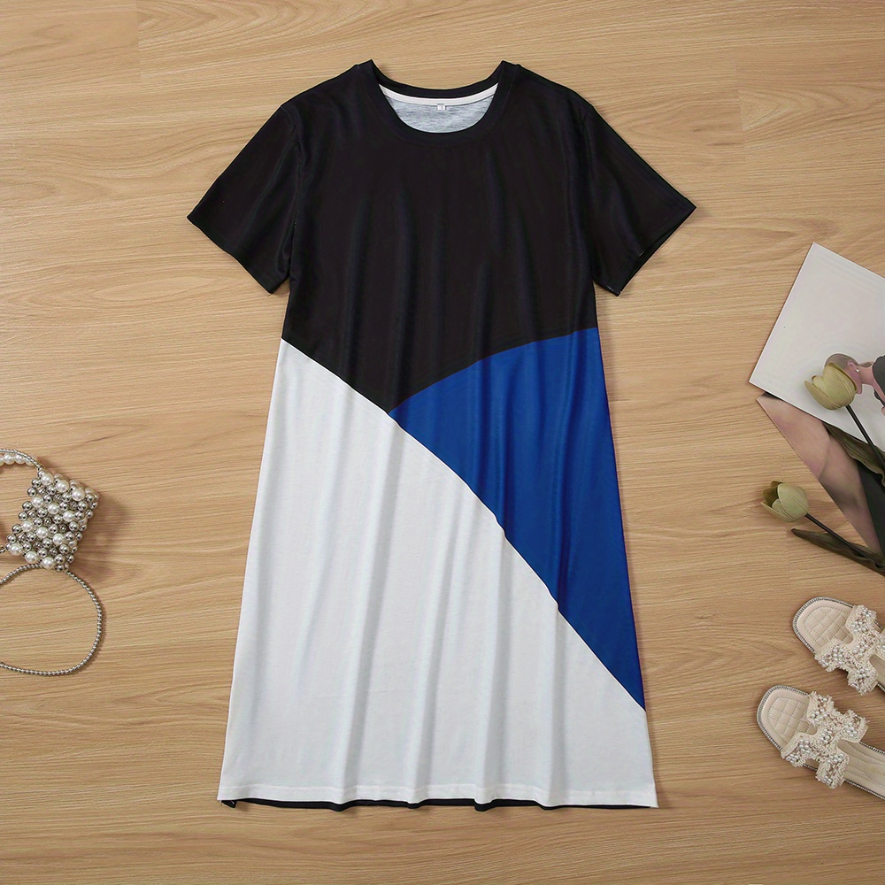 CHIFIGNO Mädchenkleid Mit Astronauten Druck - Kurzärmliges Sommerkleid Für Schule & Party