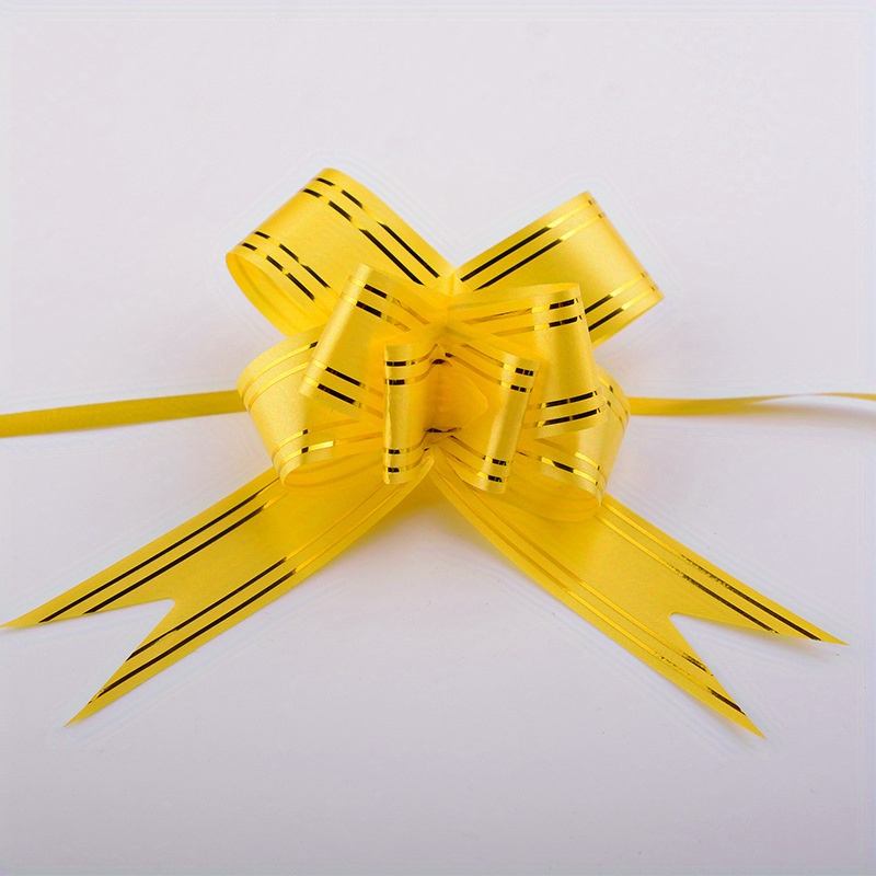 100pcs bows for Gift Wrapping Gift Knot Ribbon Metallic Gift Bows Gift Wrap  Bows