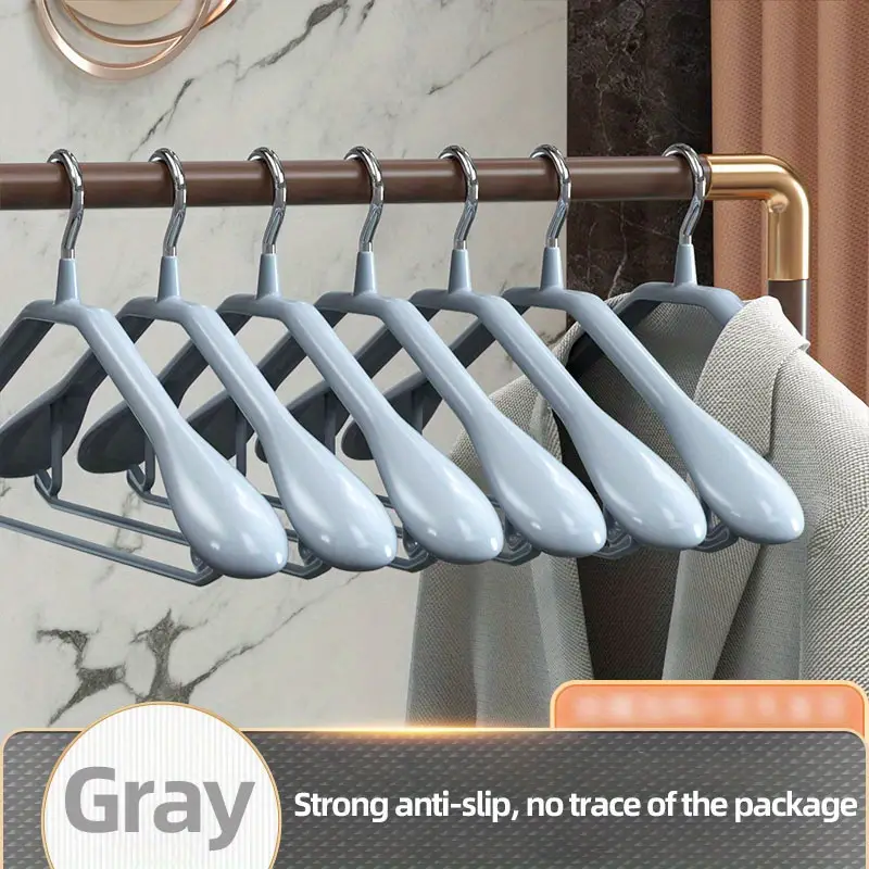 5pcs Non-Slip Nano Dip Plastic Coat Hanger - Wide Shoulder Traceless  Clothes Rack for Household and Wardrobe - Lightweight and Luxury Clothes  Hanger f