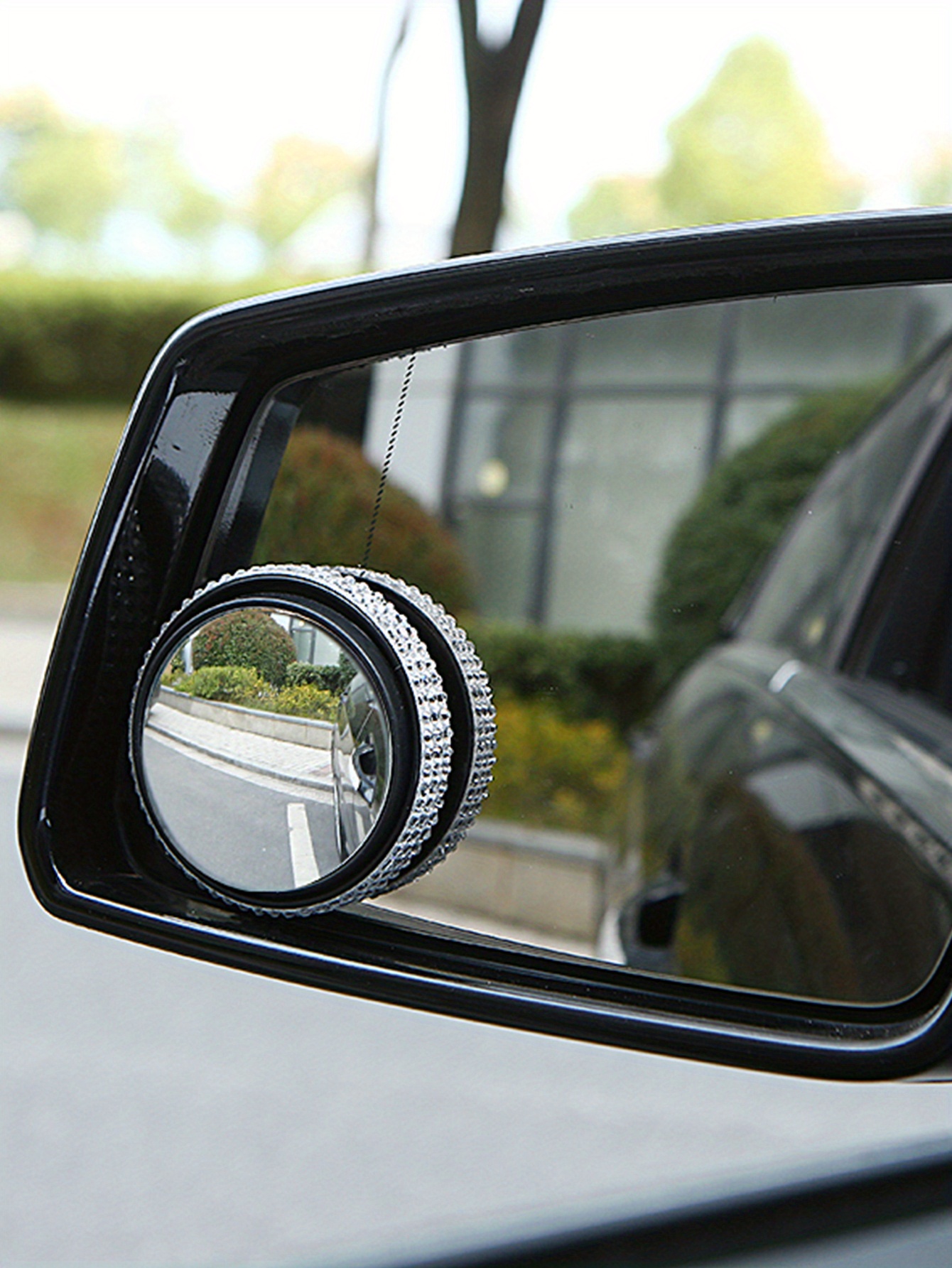 Auto Rückspiegel Boundless Klein Rund Spiegel HD Toter Winkel 360 Grad  Spiegel