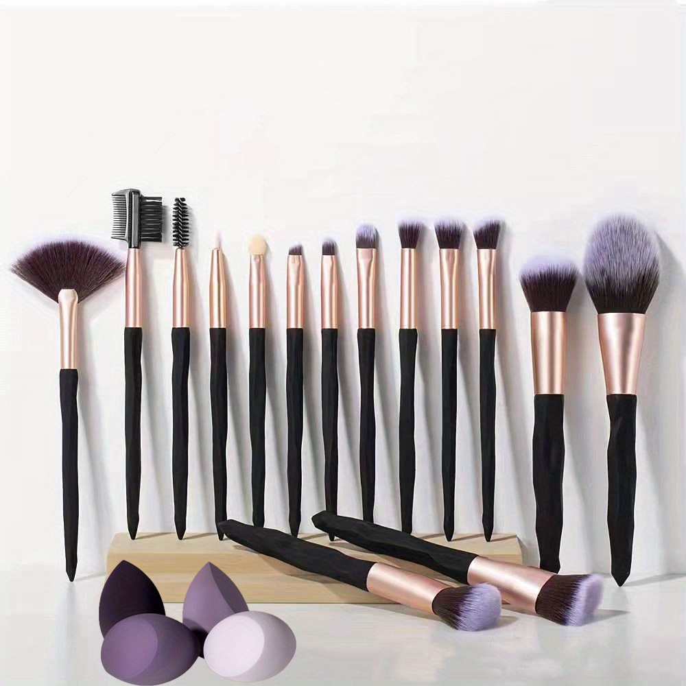 Makeup Brushes, MAANGE 18 Pcs Premium Synthetic Make up Brushes Set Soft  Foundation Powder Eyeliner Eye Shadow Makeup Brushes Set Professional