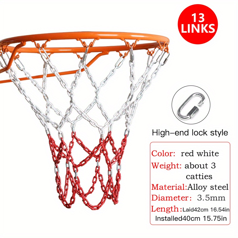 Stainless Steel Basketball Net Easy To Install Iron Net Chain High Quality  Material Rust Protection For Indoor Or Outdoor Use - AliExpress