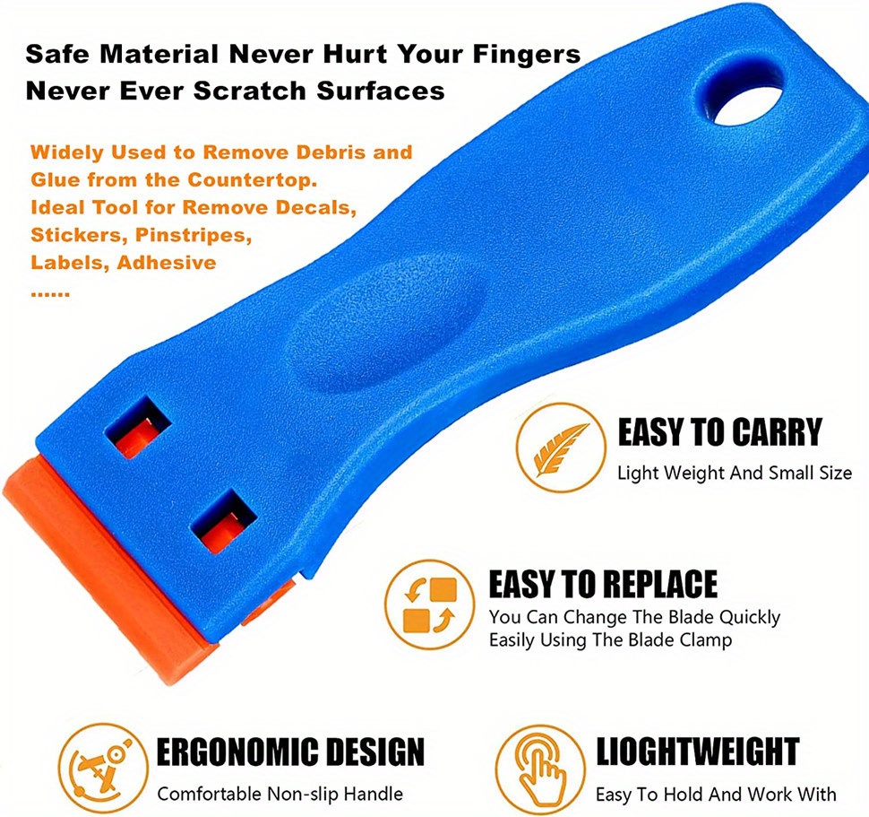 Shawty Plastic Razor Blade Scraper Scraper Tool Plastic Temu