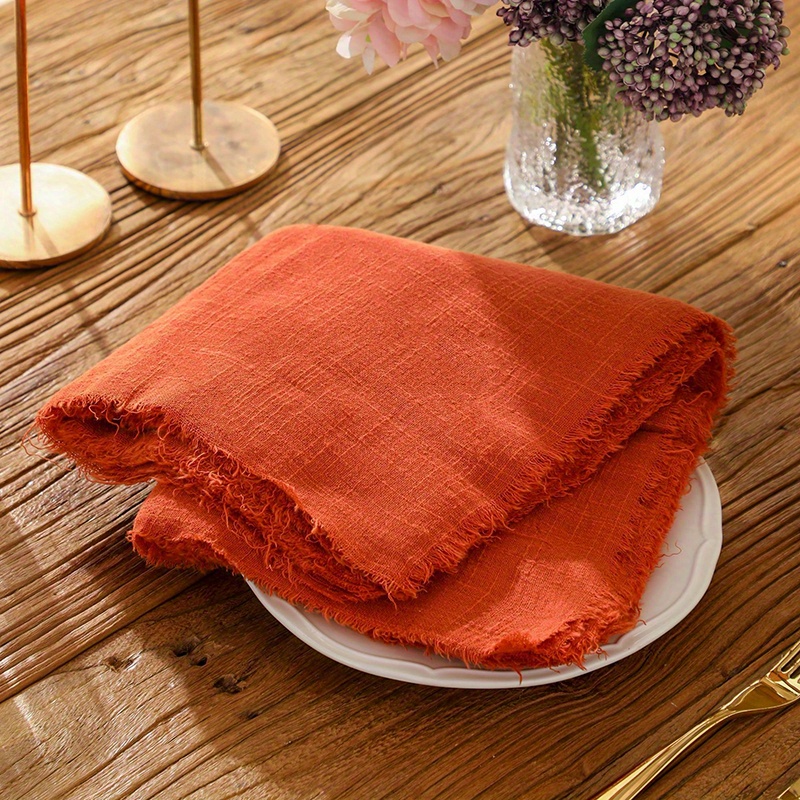 Cotton Napkins, Cotton Napkins Handmade Cloth, Napkins With Fringe,  Delicate Handmade Cloth Napkins For Dinners, Parties, Wedding, Dining Table  Decor - Temu