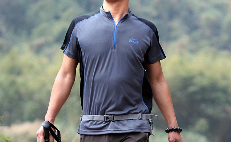 Men's Comfort Style: Elastic Sports T shirts Outdoor Running - Temu