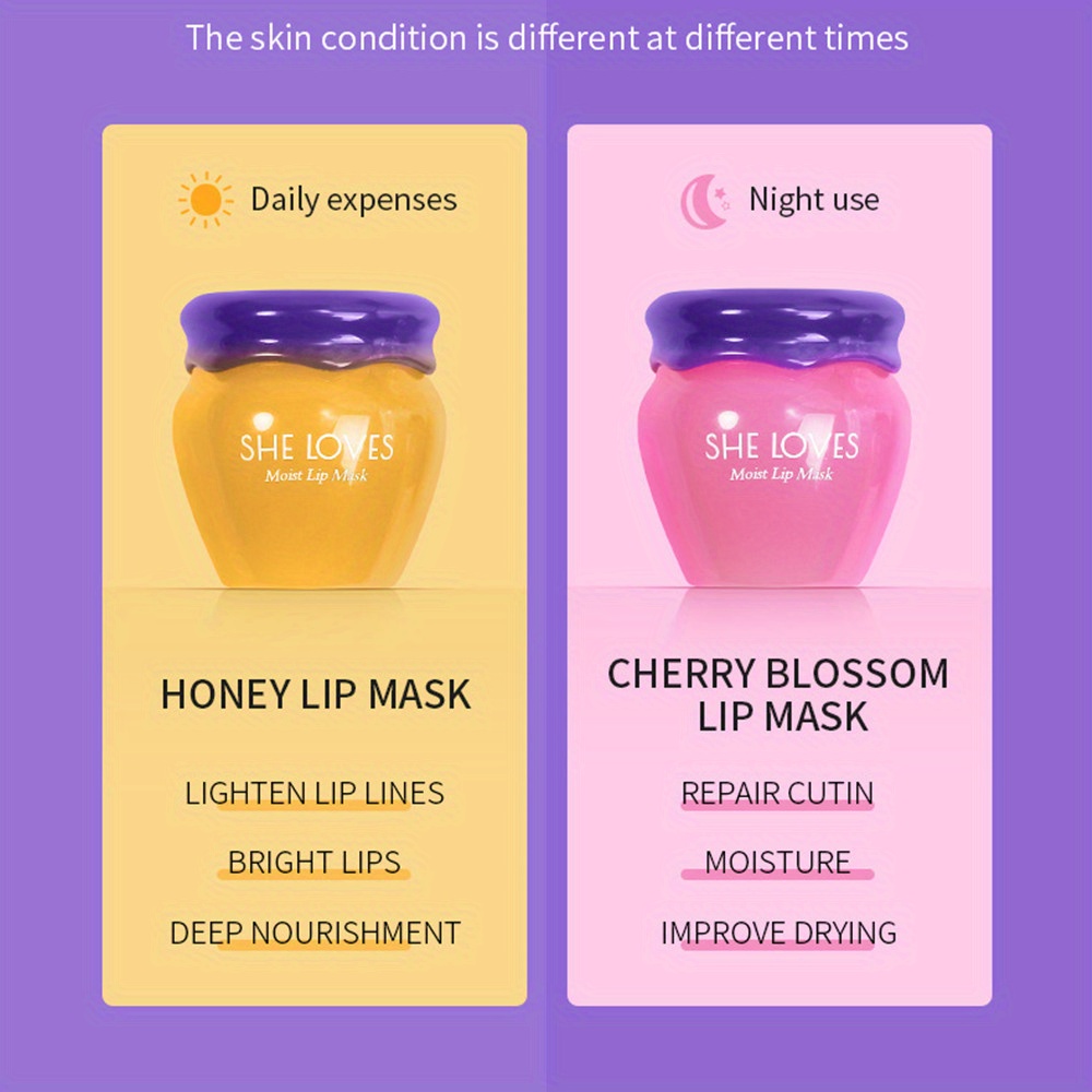 Honey Cherry Lip Mask Exfoliating And Removing Dead - Temu