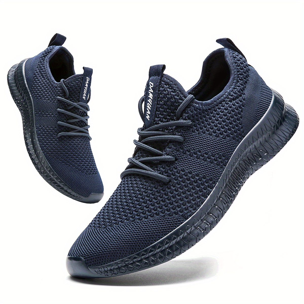 Mens Trendy Breathable Lace Up Knit Sneakers With Assorted Colors Casual  Outdoor Running Walking Shoes - Men's Shoes - Temu Canada