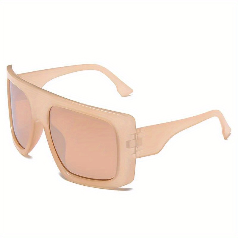 Oversized Shield Sunglasses Flat Top Gradient UV400