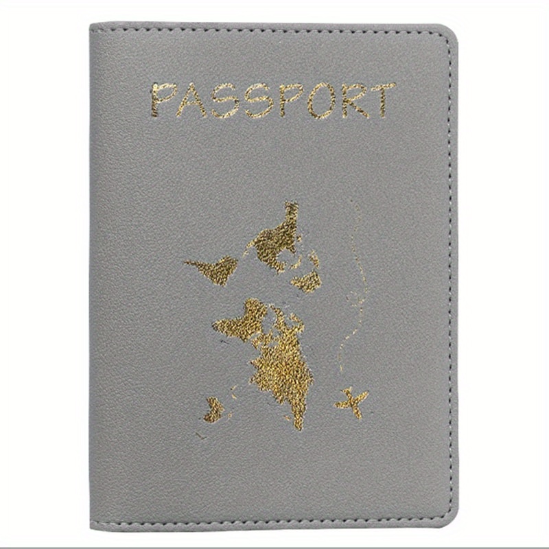 2pcs/set Moda Mappa Modello Viaggio Porta Passaporto Coppia - Temu Italy