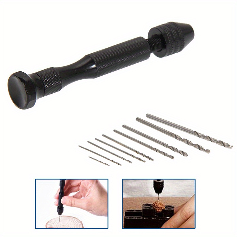 Maexus Hand Drill Bits Set, Pin Vise Woodworking Hand Mini Drill