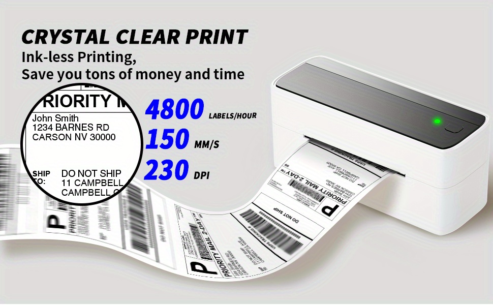 phomemo pm 241 bt shipping printer wireless thermal shipping label printer for small business portable label printer compatible with ios android computer pm 241 bt shipping label makers for packages shipping sheets printers for e commerce smart label printer multi purpose shipping sheets labeler used for address product labels price tags gift cards black details 1