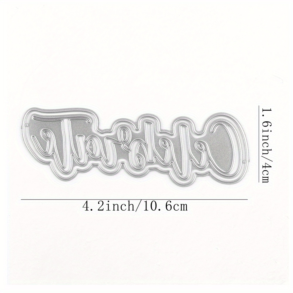 Words Metal Die Cuts cutting Dies For Card Making Dies For - Temu