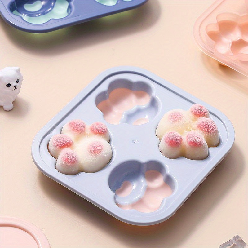 Cat Shape Ice Tray Silicone Mold Cute Cat Ice Maker Whiskey - Temu