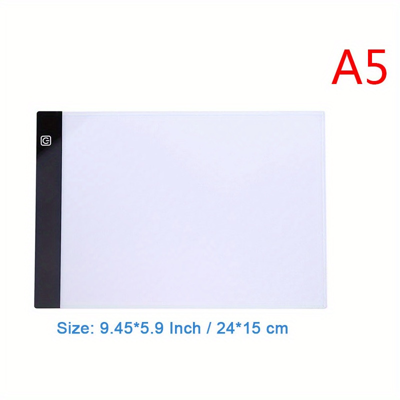 Rechargeable A4 Copy Tracing Light Pad with Type-C Port, Ultra-Thin Black