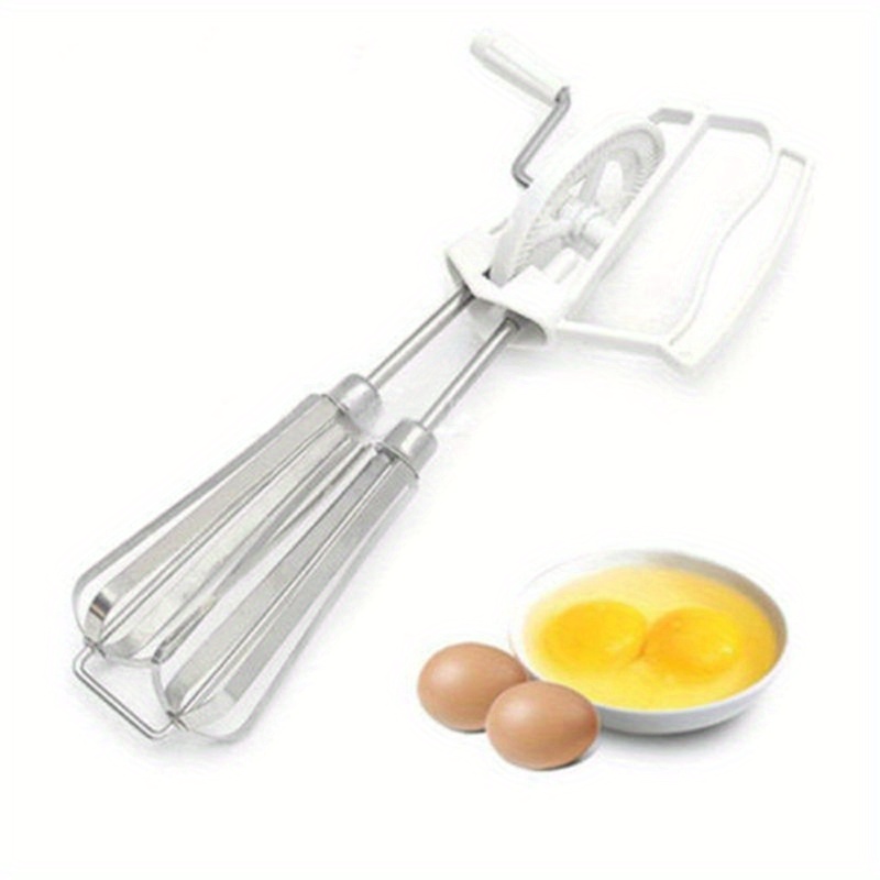 Hand Crank Double Rotary Egg Whisk Batter Cake Mixer Labor - Temu